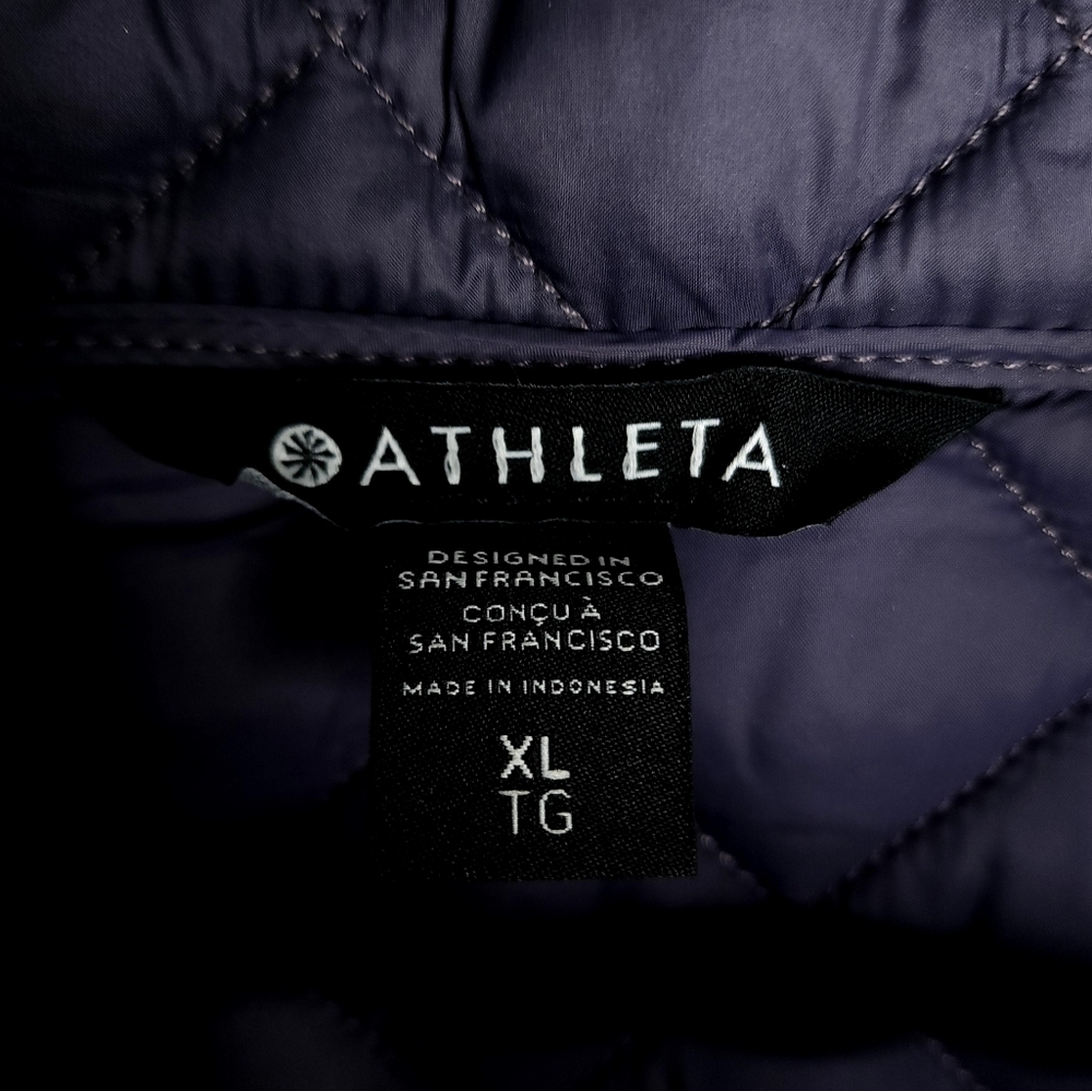 Athleta Wisper Featherless Jacket size XL color Dark Sky Violet - Picture 10 of 14